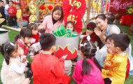 Trường Mầm Non Quảng Châu tổ chức chương trình Hồn Xuân Đất Việt mừng Xuân Ất Tỵ 2025