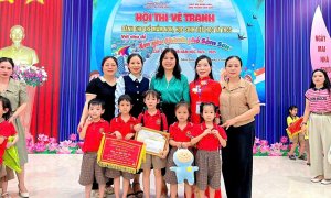 Các bé khối MGL tham gia Hội Thi Vẽ Tranh với chủ đề "Em yêu thành phố Sầm Sơn" cấp thành phố năm học 2024-2025 đã đạt Giải Nhì Cá nhân và Giải Ba Tập thể