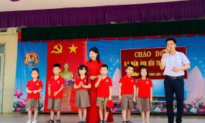 Hình ảnh các em học sinh khối Mẫu Giáo Lớn 5-6T Trường Mầm Non Quảng Châu tham quan Trường Tiểu Học năm học 2024-2025