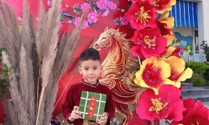 Trẻ tham gia Hội Xuân tại trường Mầm Non Quảng Châu năm học 2025-2026