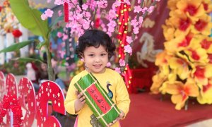 Trẻ tham gia Hội Xuân tại trường Mầm Non Quảng Châu năm học 2025-2026