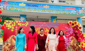 CBGV,NV trong nhà trường tham gia họp mặt đầu xuân Bính Ngọ 2026